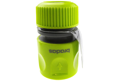 Female Hose Connector, 1/2" or 5/8" Hose, Lime