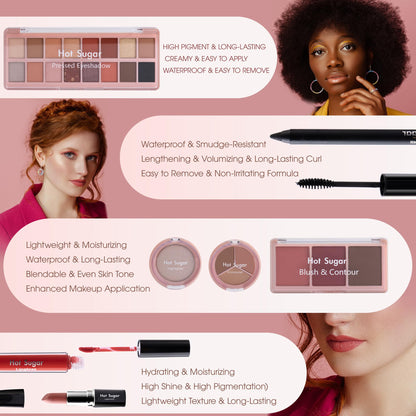 Hot Sugar All in One Makeup Kit — Complete 7-Piece Set