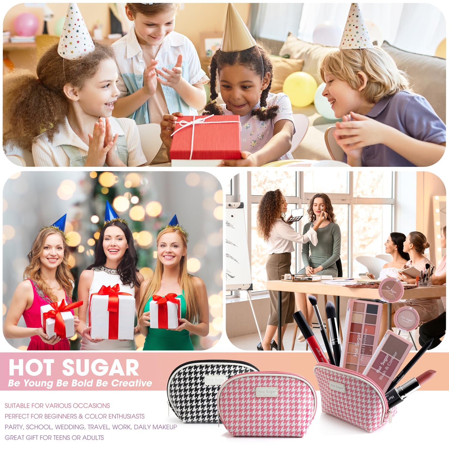 Hot Sugar All in One Makeup Kit – 7-Piece Makeup Set for Women and Teens