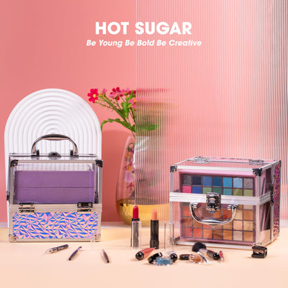 Hot Sugar Teen Makeup Kit for Girls 13-15 (Pink) – 42-Piece All-in-One Gift Set