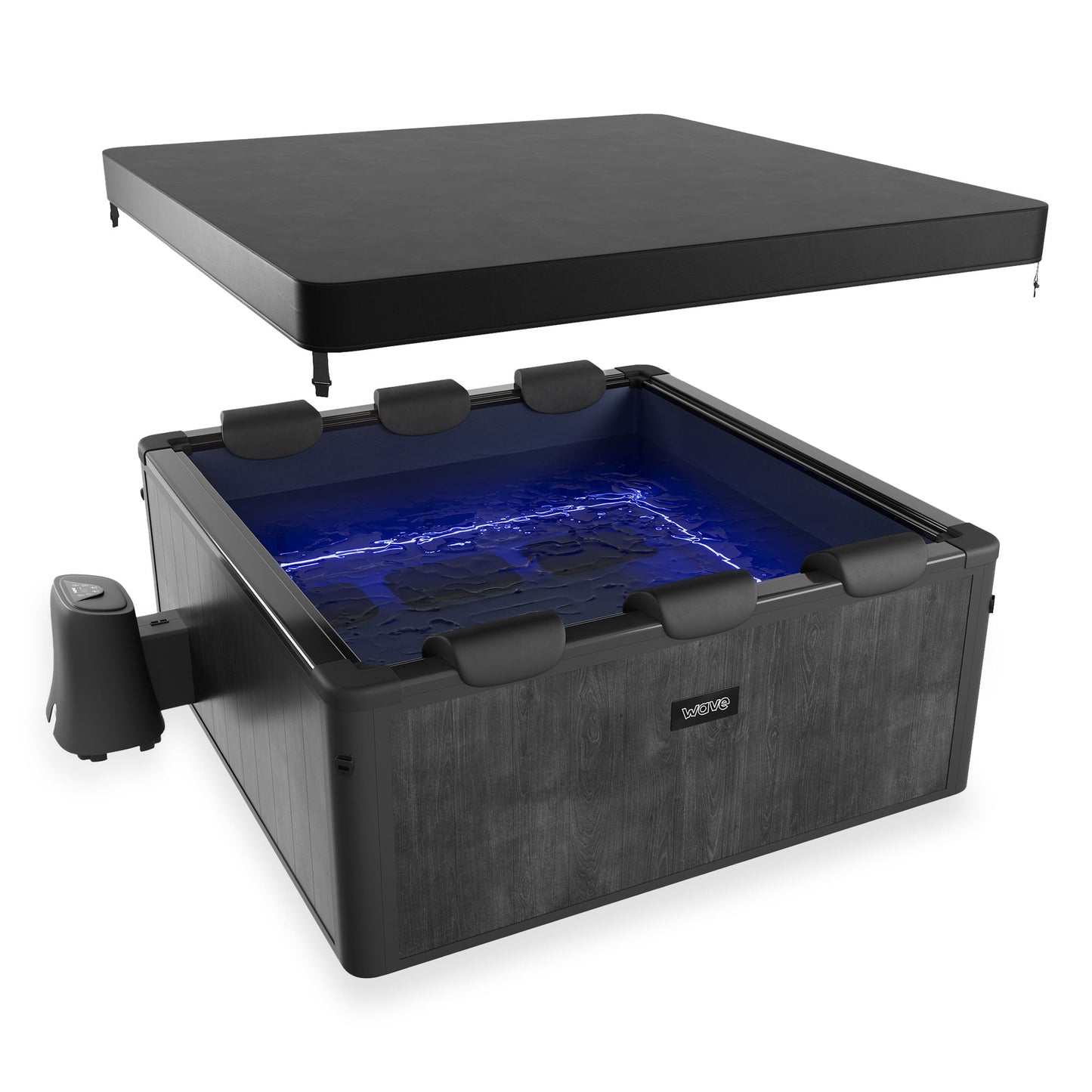 WaveSpa Adriatic 6 Person Square Aluminium Frame Hot Tub