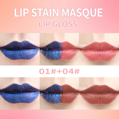 Lip Stain - Wipe-Off & Peel Off Lip Color | Waterproof, Long Lasting, Transfer-Resistant & Smudge-Proof | Easy Wipe Finish, High Pigment | All-Day Kiss-Proof Lip Stain - Muted Terracotta | Houksouml
