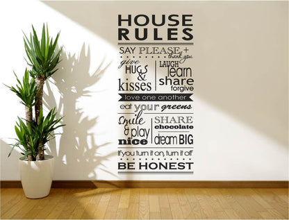 House Rules Wall Art Sticker