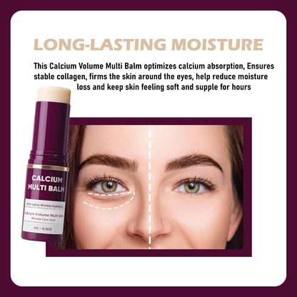 HOUYAN Calcium Balm – Multi-Balm for Lip, Eye & Neck | Hydration, Almond & Vitamin E