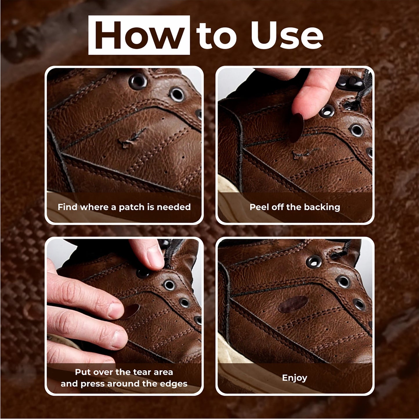 Repair Patches (30+ Colours) for Puffer Jackets, Tents, Upholstery - Stick On, Waterproof, Tear-Cold-Heat-Resistant