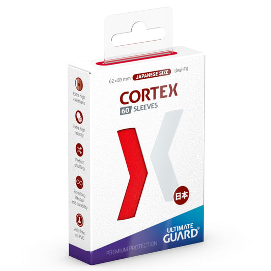 Ultimate Guard Cortex Sleeves Japanese Size (60) - Red