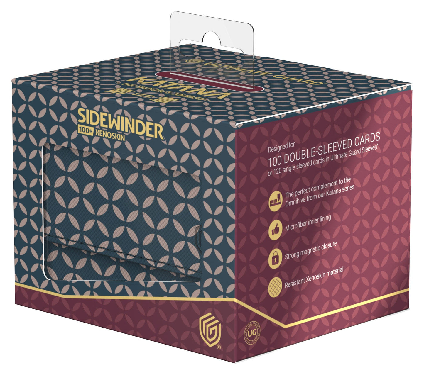 Ultimate Guard Sidewinder 100+ Xenoskin "Katana: The Shogun's Journey - Part 2" - Shippou (Blue/Dark Red)