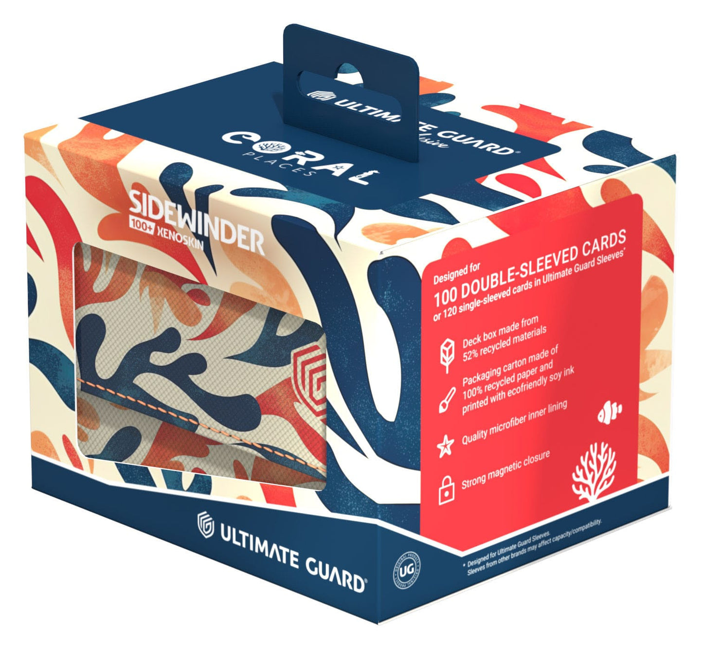 Ultimate Guard Sidewinder 100+ Xenoskin 2025 Exclusive "Coral Places" - Mellow Sea