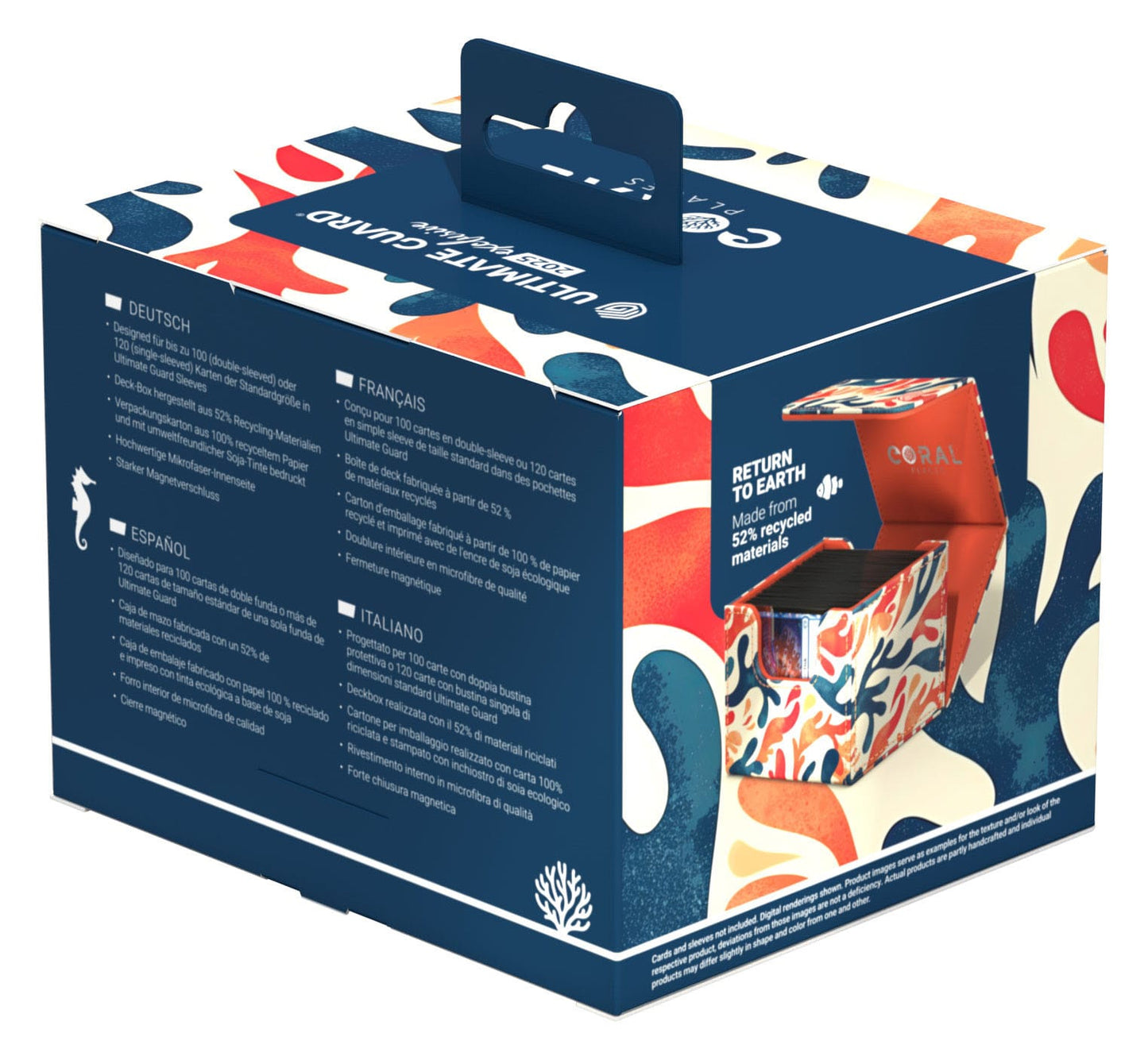 Ultimate Guard Sidewinder 100+ Xenoskin 2025 Exclusive "Coral Places" - Mellow Sea