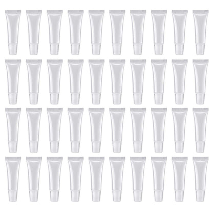 HRLORKC 200Pcs 10ml Empty Lip Tubes – Leak-Proof, Portable Lip Container Set