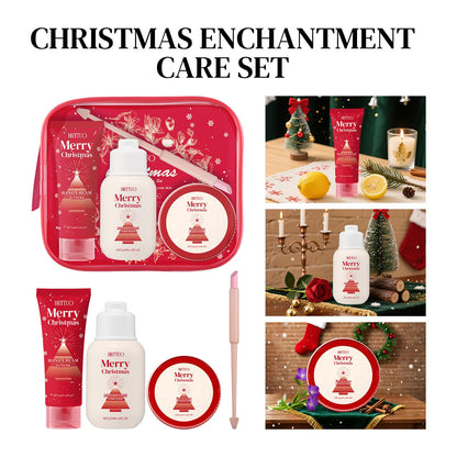 HRTTUO Christmas Body Care Gift Set for Women | Moisturizing Body Lotion, Hand Cream & Foot Cream