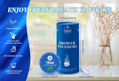 HUAHAI SHOWER Shower Steamers 10 Pack Aromatherapy – Relaxation Gift Set