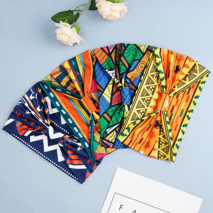 Huachi Wide Headbands for Women – Boho Knotted Non-Slip Headwraps (Pack of 4)