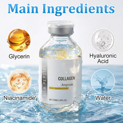Huatinent SilkPeptide Intensive Lifting Ampoule – 2x100ml Collagen Peptide Serum for Firming & Hydration