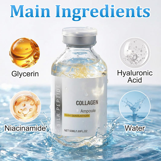 Huatinent SilkPeptide Intensive Lifting Ampoule – 2x100ml Collagen Peptide Serum for Firming & Hydration
