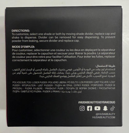 Huda Easy Bake Loose Powder Duo – Cherry Peach (Cherry Blossom Cake & Peach Pie) – 2 x 6.5g
