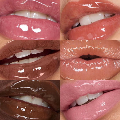 Huda Beauty Faux Filler Extra Shine Lip Gloss Foxy – Caramel Brown