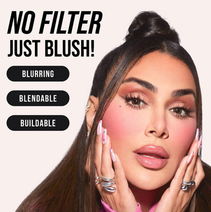 HUDABEAUTY Mini Baby Blush Duo Cotton Candy & Peach Sorbet — 2x2ml, Travel-Friendly, Vegan & Cruelty-Free