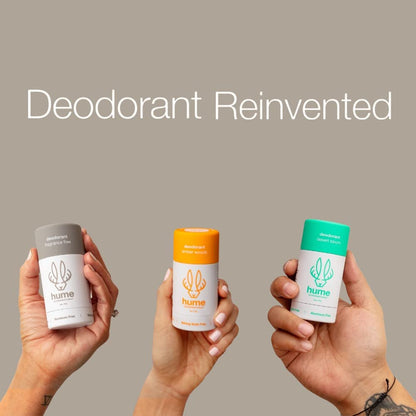 Hume Supernatural Aluminum Free Deodorant – Amber Woods, Probiotic & Plant-Based (1-Pack)