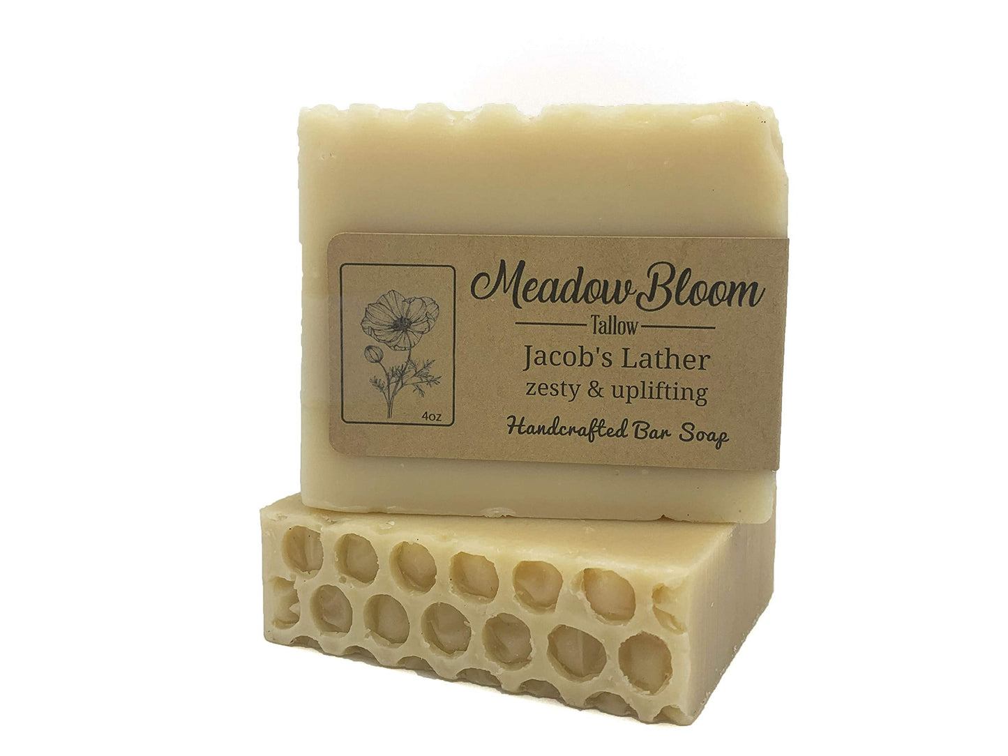 Hunter Cattle Co. Meadow Bloom Tallow Bar Soap – Honey & Lemon 2 Pack
