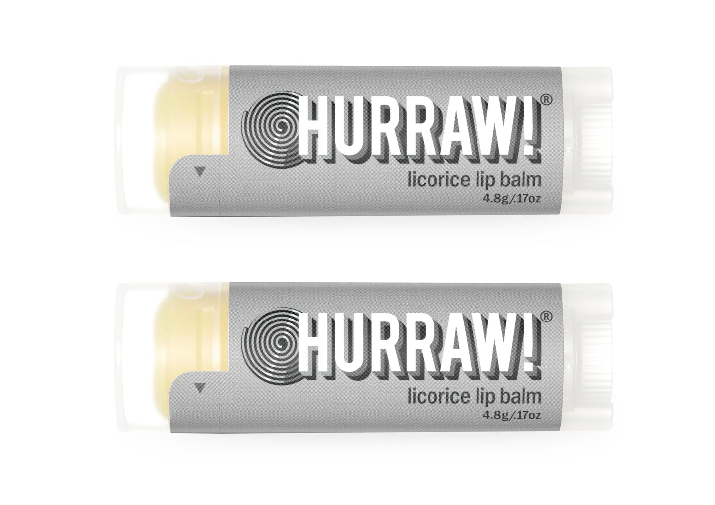 Hurraw! Licorice Lip Balm 2 Pack | Organic, Vegan, Cruelty-Free & Gluten Free | Made in USA