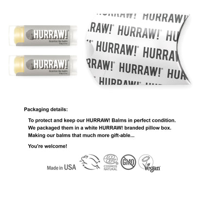 Hurraw! Licorice Lip Balm 4 Pack – Organic, Vegan, Cruelty-Free, Made in USA