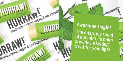 Hurraw! Grapefruit, Mint & Black Cherry Tinted Lip Balms – 3 Pack, Organic, Vegan, Cruelty-Free, Made in USA