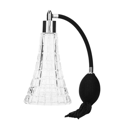HURRISE 75ml Refillable Vintage Perfume Bottle with Black Tassel – Glass Atomizer