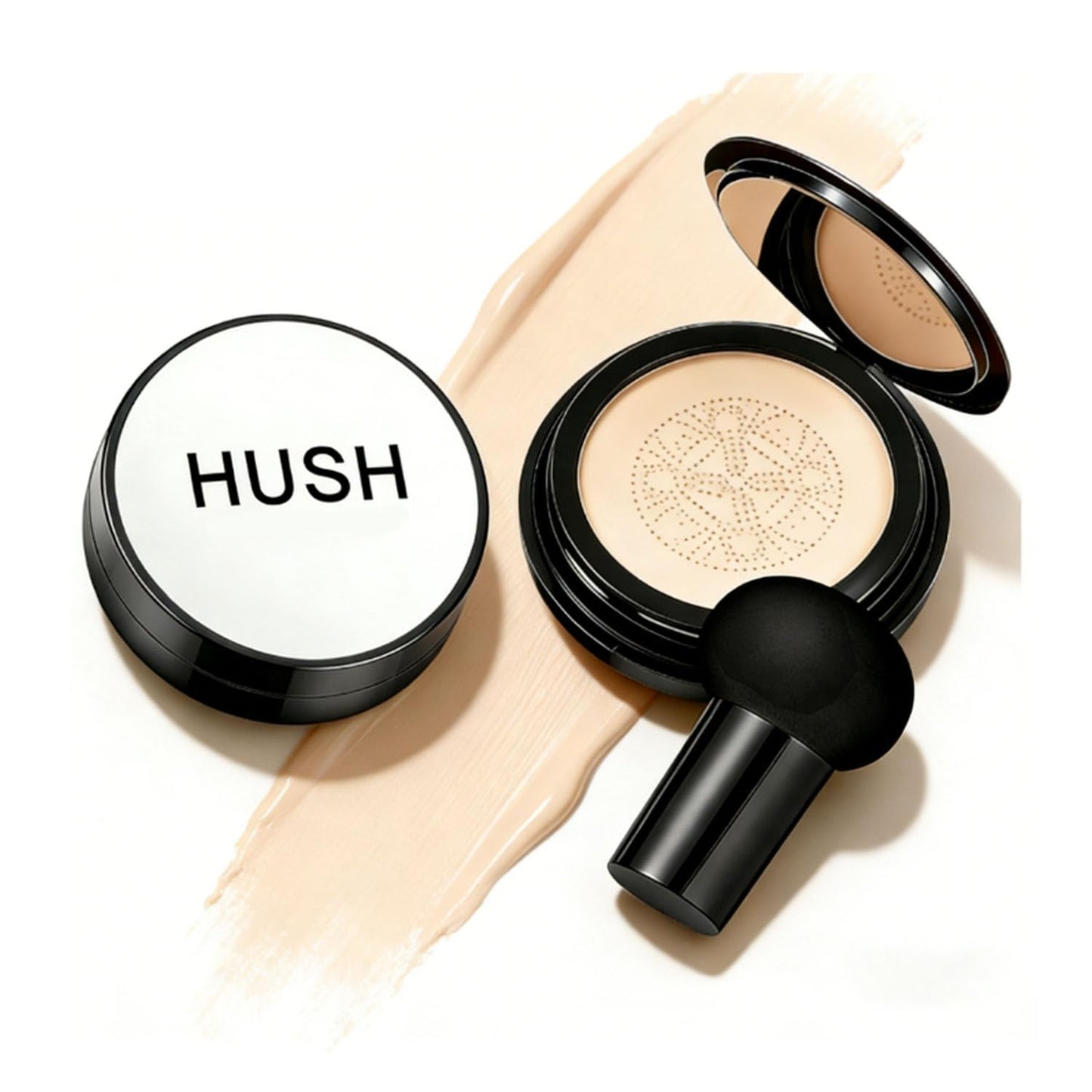 Hush Coverage Foundation for Older Women | Mushroom Head Cushion CC Cream — Natural Finish