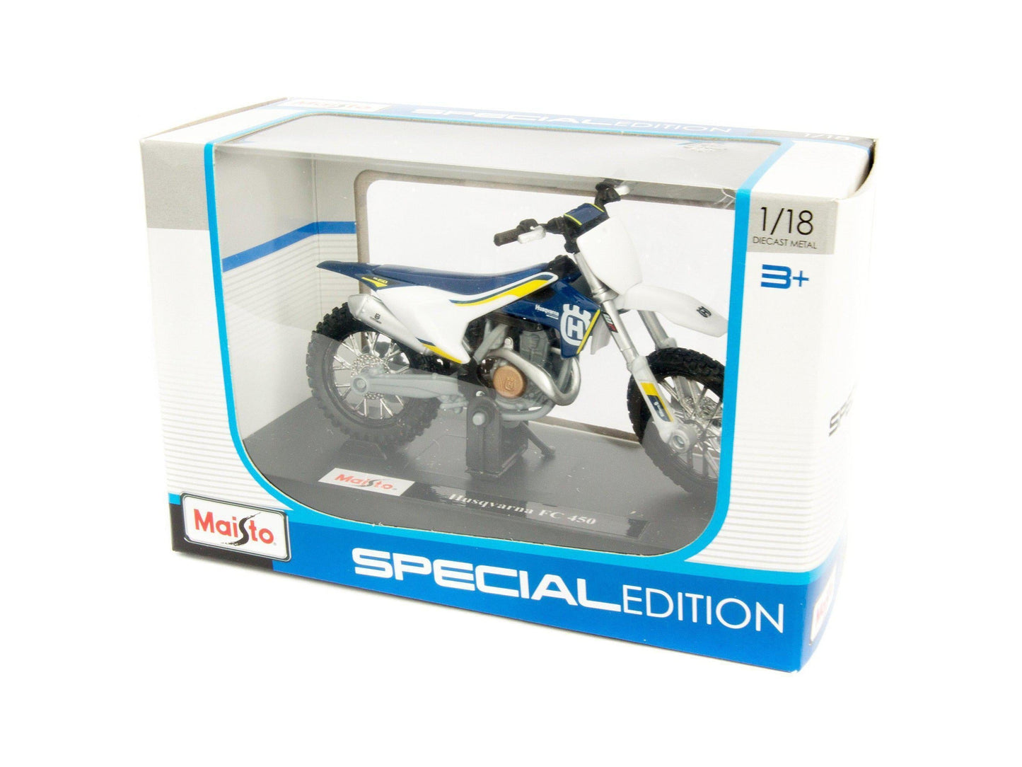 Husqvarna FC 450 blue - 1:18 Scale Motorbike Model