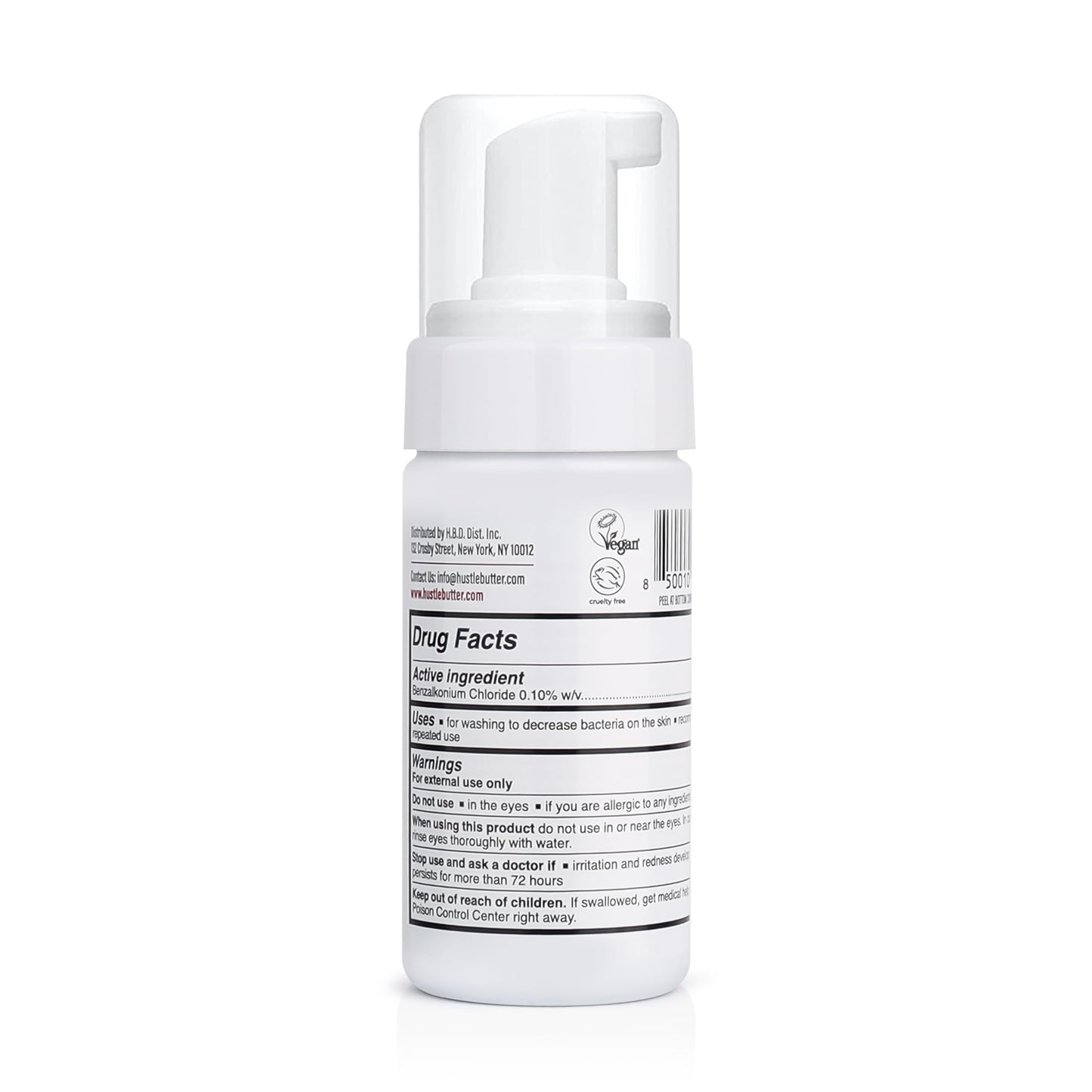 Hustle Butter Deluxe - Hustle Bubbles Tattoo Aftercare | Antibacterial Foaming Soap for New Tattoos & Piercings | TSA Approved | Vegan & Cruelty-Free | 3.4 fl oz