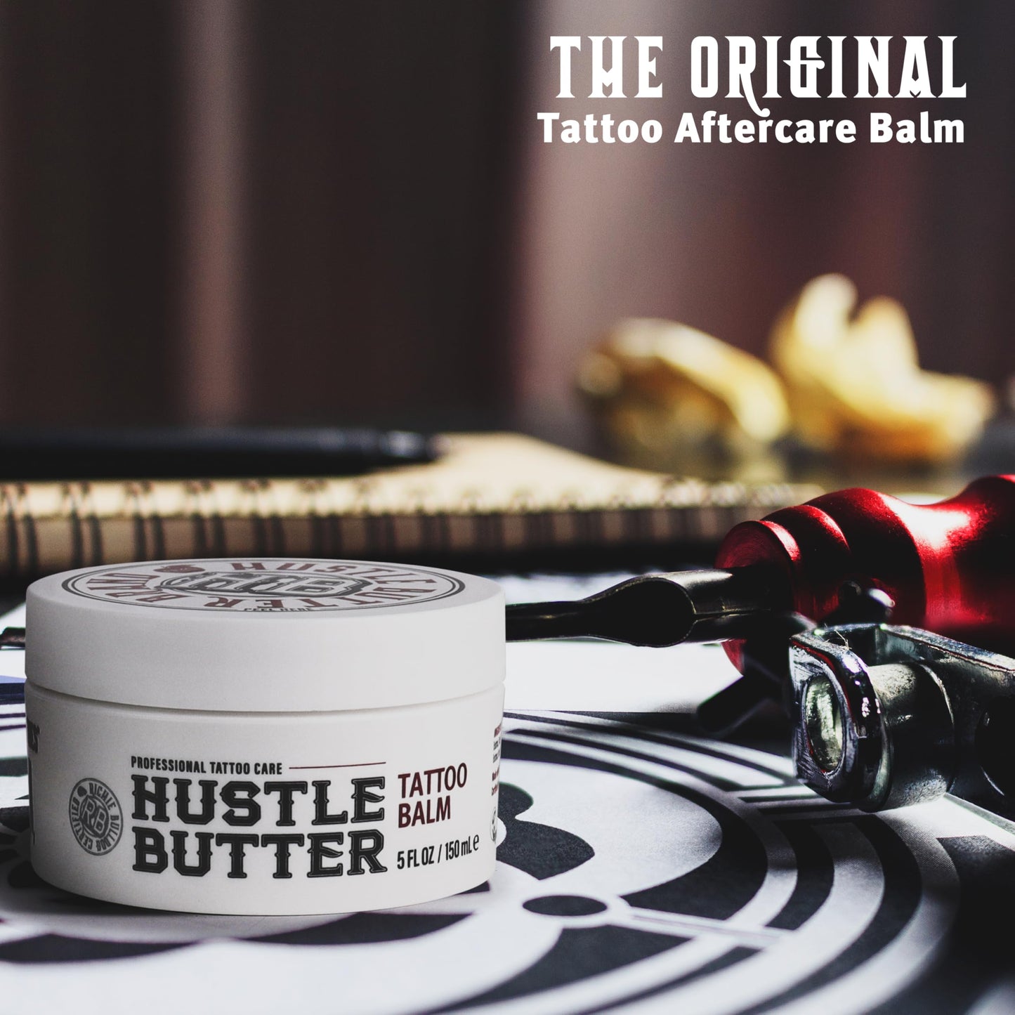 Hustle Butter Deluxe Tattoo Balm – Vegan, Petroleum-Free, 5 oz (2 Pack) – Before, During & After Care