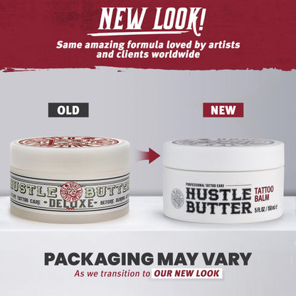 Hustle Butter Deluxe Tattoo Balm – Vegan, Petroleum-Free, 5 oz (2 Pack) – Before, During & After Care