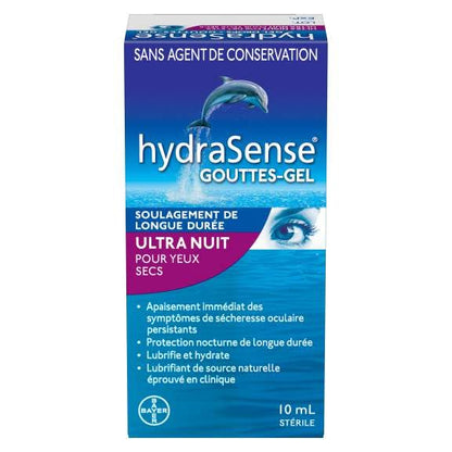 HydraSense Gel Drops Night Therapy for Dry Eyes | 2 x 10ml