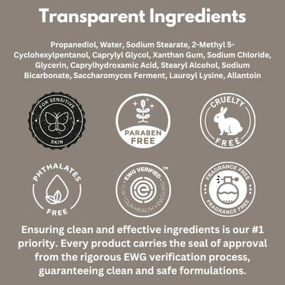 HygieneLab Fragrance-Free Deodorant for Men – EWG Verified, Aluminum-Free