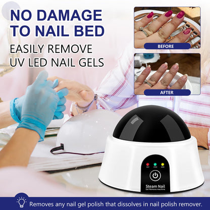 IBN G Electric Nail Soaking Bowl – 50% Faster Gel & Nail Soak Off with Gold Cuticle Pushers