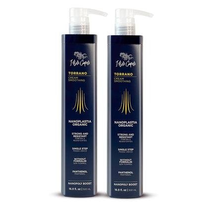 I Belli Capelli Torrano Cream Keratin Hair Treatment — 1-Step Nanoplastia, Formaldehyde-Free, 2 x 500ml