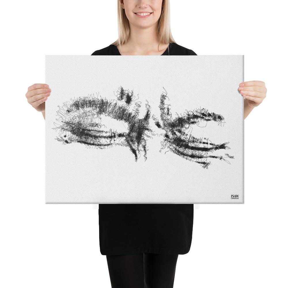 I Can’t Look - Premium Canvas Print
