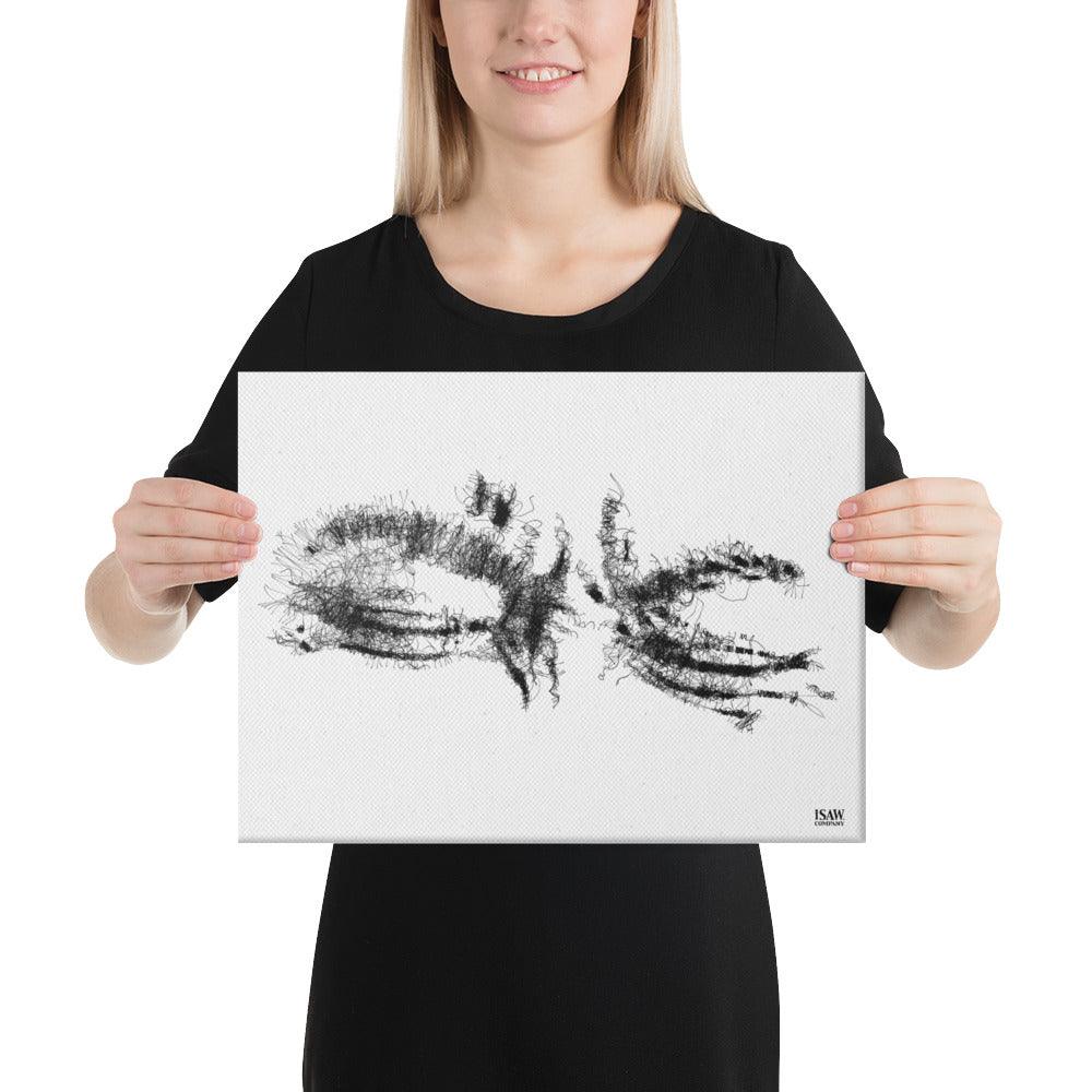 I Can’t Look - Premium Canvas Print