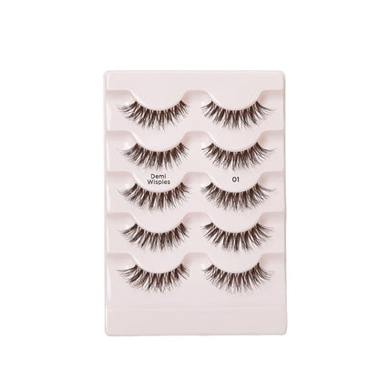 i•ENVY Demi Wispies Lashes – 30 Pairs (6 Pack), 100% Human Hair, Lightweight & Reusable