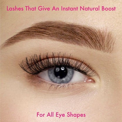 i•ENVY Demi Wispies Lashes – 30 Pairs (6 Pack), 100% Human Hair, Lightweight & Reusable