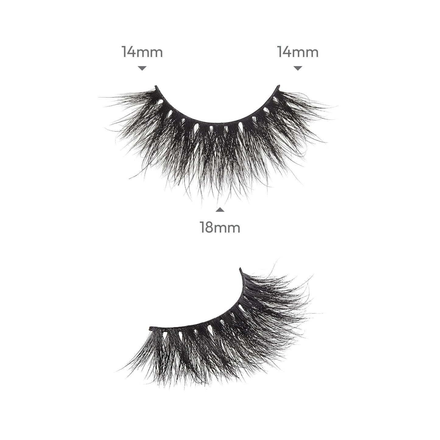 i-ENVY Luxury Mink Collection False Eyelashes – 3 Pack, 100% Real Mink, 3D Multi-Curl