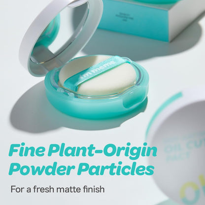 I'M MEME Compact - Oil Cut Pact | Sebum-Absorbing Korean Setting Powder for Blurring, Translucent Finishing Powder (0.35 oz)