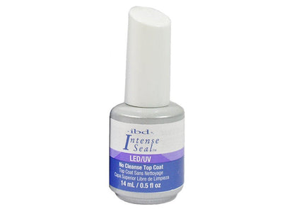 IBD LED/UV Intense Seal Top Coat – No Cleanse, Mirror Glass Finish (2x0.5 oz)