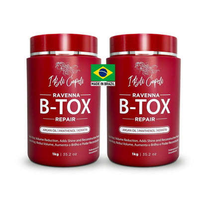I Belli Capelli Ravenna Repair B-tox – Formaldehyde‑Free Keratin Hair Treatment, Pack of 2