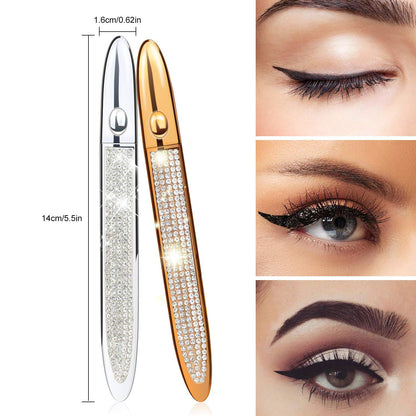 ICORIC Liquid Eyeliner Pen Waterproof & Magnetic Lash Glue Pen, No Blooming, Quick-Dry, Pack of 2