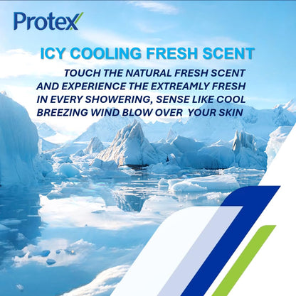 Icy Cool Bar Soap (Pack of 4) – Menthol Cooling with Flaxseed Oil & Green Tea