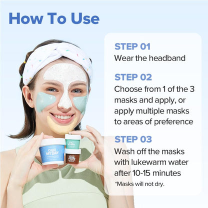 I DEW CARE Sundae Scoop Wash Off Mask Set | Hydrating Skincare for Teens