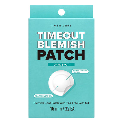 I DEW CARE Timeout Hydrocolloid Pimple Patch - Blemish & Dark Spot Care, Tea Tree Oil, 32 Count