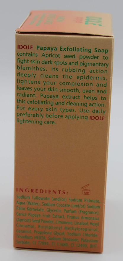 Idole Papaya Exfoliant Soap – Pack of 3 for Gentle, Smooth Skin